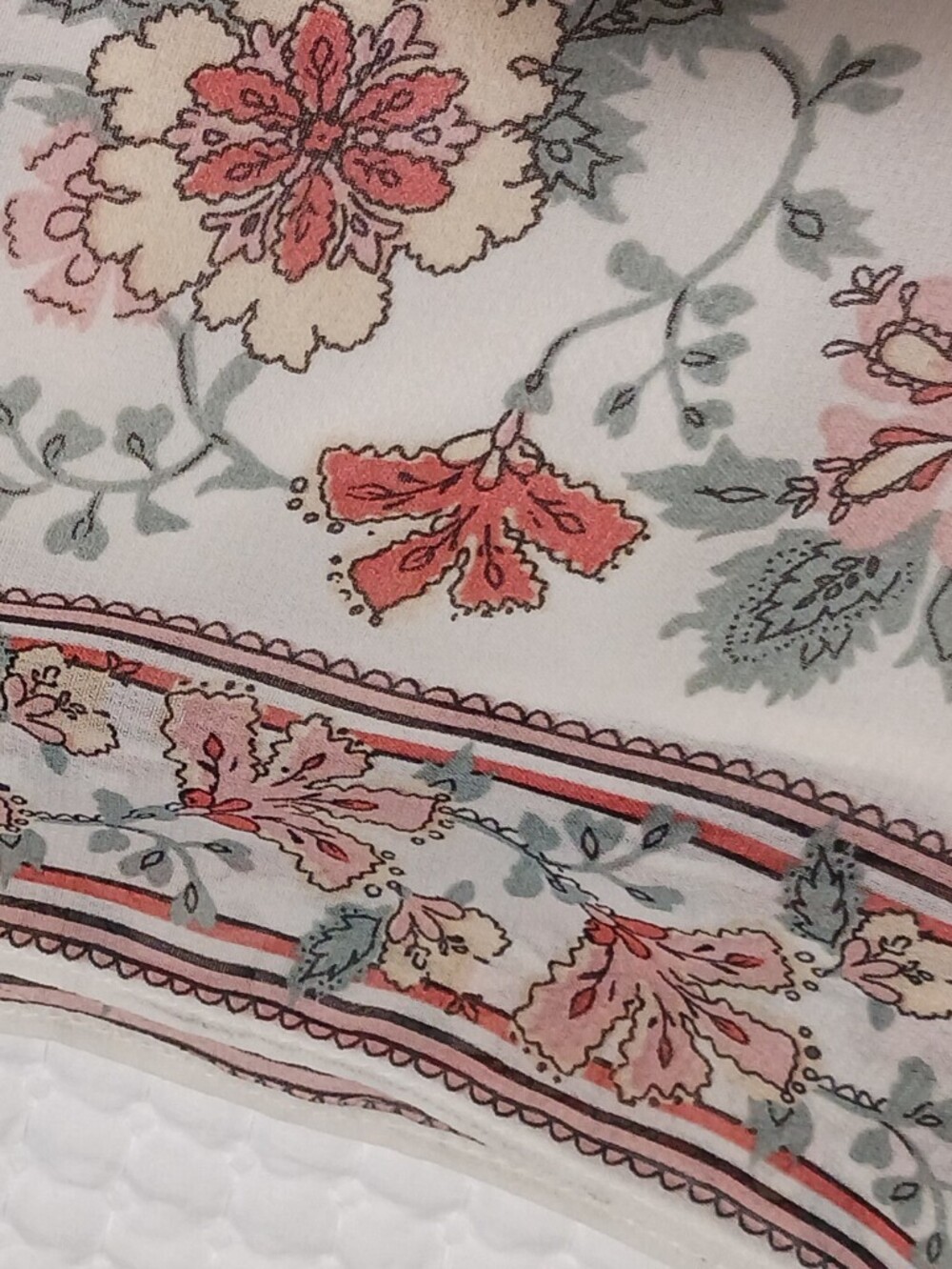 Max Studio Tiered Midi Dress Floral Surplice Neck Cottage - Picture 6 of 9